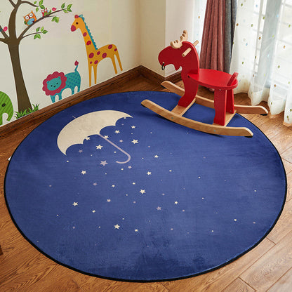 Rynx | Stylish Cartoon Rug Multicolor Fairy Tale World Rug Non-Slip Backing Machine Washable Stain Resistant Rug for Kindergarten