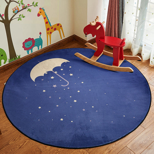 Rynx | Stylish Cartoon Rug Multicolor Fairy Tale World Rug Non-Slip Backing Machine Washable Stain Resistant Rug for Kindergarten