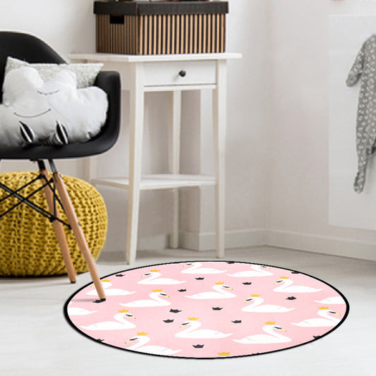 Rynx | Decorative Multi-Color Cartoon Rug Synthetic Animal Pattern Stain Resistant Non-Slip Back Washable Rug for Living Room