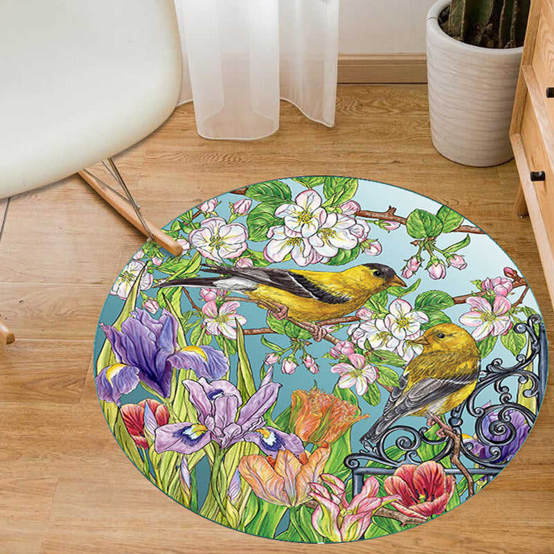 Rynx | Aesthetics Animal Pattern Carpet Multifunctional Colorful Cartoon Carpet Polyester Machine Washable Non-Slip Back Pet-Friendly Carpet for Children's Room