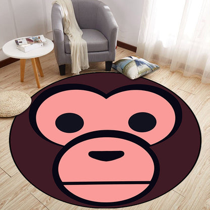 Rynx | Aesthetics Animal Pattern Carpet Multifunctional Colorful Cartoon Carpet Polyester Machine Washable Non-Slip Back Pet-Friendly Carpet for Children's Room