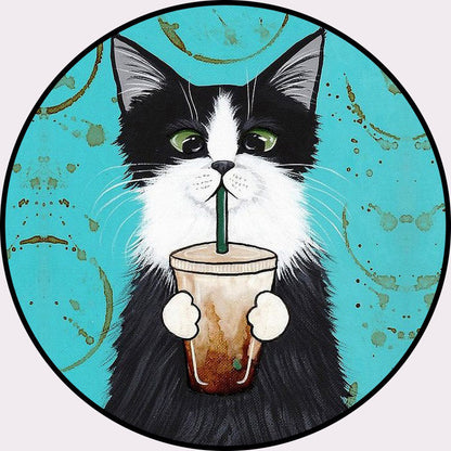 Rynx | Cool Multicolored Men's Cat Rug Polyester Cartoon Rug Pet-Friendly Non-Slip Washable Rug for the Bedroom