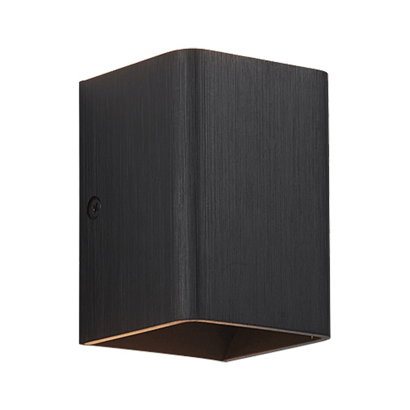 Rynx | Cubist Metal Up and Down Wall Lamp Contemporary Bronze/Gold/White LED Wall Light for Living Room