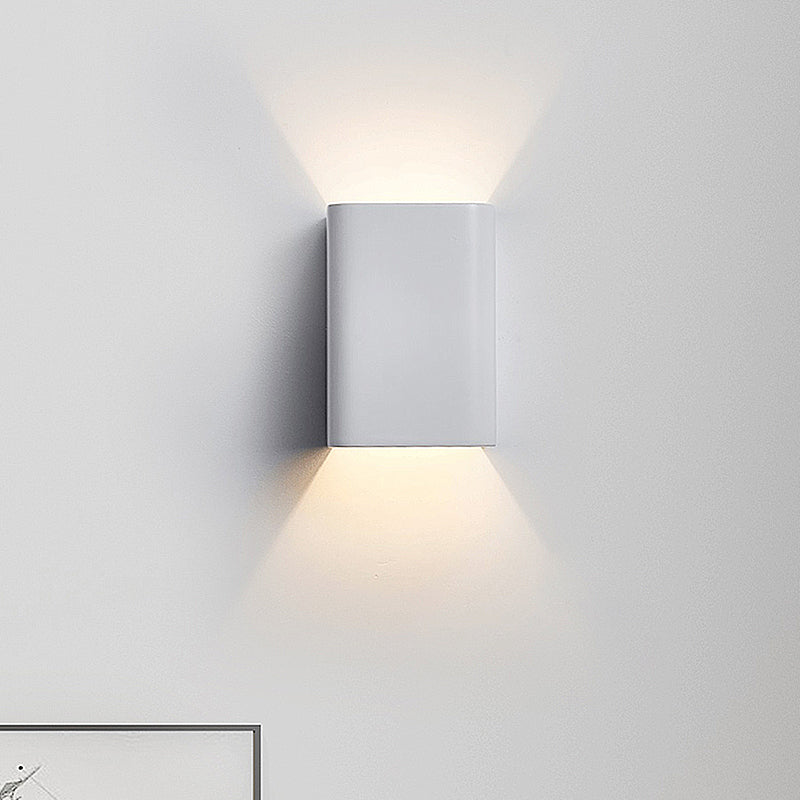 Rynx | Cubist Metal Up and Down Wall Lamp Contemporary Bronze/Gold/White LED Wall Light for Living Room