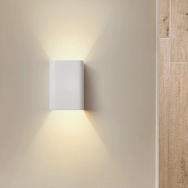 Rynx | Cubist Metal Up and Down Wall Lamp Contemporary Bronze/Gold/White LED Wall Light for Living Room