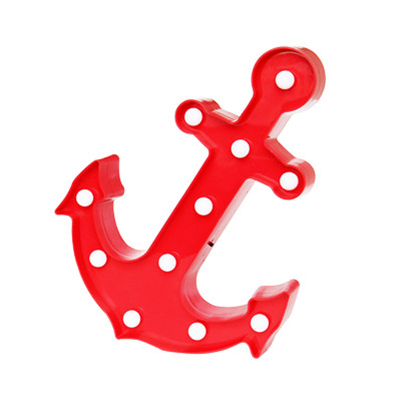 Rynx | Plastic anchor-shaped battery wall lamp decorative LED night light ideas for the children's room