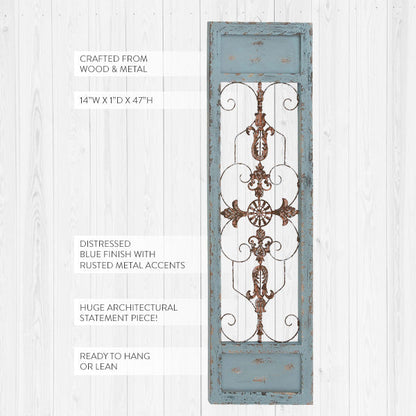 Rynx | Old carved wooden and iron garden fence