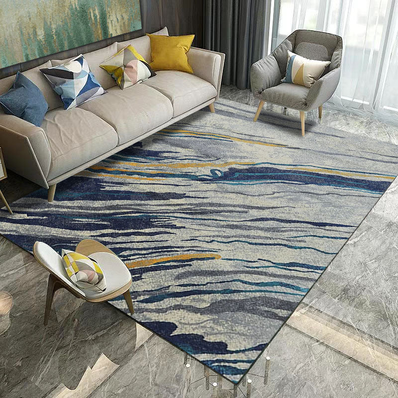 Rynx | Retro Multicolor Abstract Carpet Polypropylene Industrial Area Carpet Stain Resistant Non-Slip Pet Friendly Carpet for Guest Room