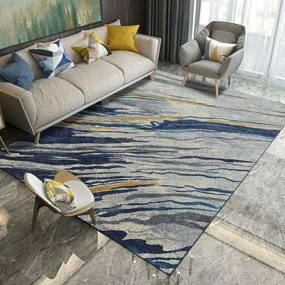 Rynx | Retro Multicolor Abstract Carpet Polypropylene Industrial Area Carpet Stain Resistant Non-Slip Pet Friendly Carpet for Guest Room