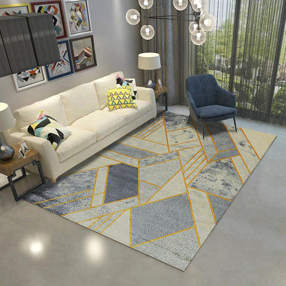 Rynx | Retro Multicolor Abstract Carpet Polypropylene Industrial Area Carpet Stain Resistant Non-Slip Pet Friendly Carpet for Guest Room