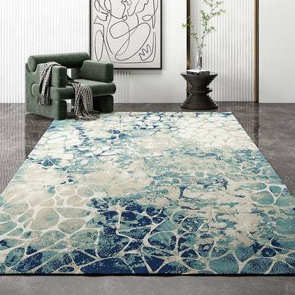 Rynx | Cyberpunk Home Rug Multicolor Distressed Look Rug Polypropylene Non-Slip Stain Resistant Washable Area Rug