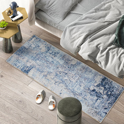Rynx | Cyberpunk Home Rug Multicolor Distressed Look Rug Polypropylene Non-Slip Stain Resistant Washable Area Rug