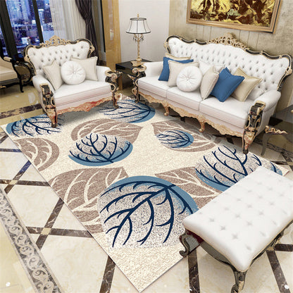 Rynx | Modern Botanical Rug Multi-Color Polypropylene Area Carpet Stain Resistant Anti-Slip Pet Friendly Rug for Room