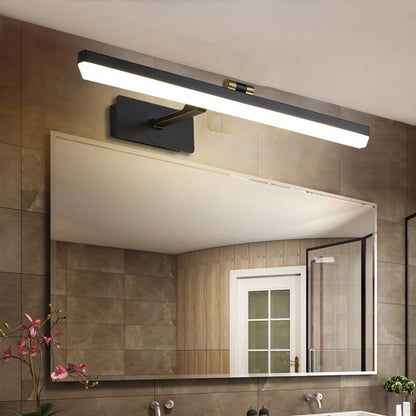 Rynx | Metal Black Wall Lamp Extended LED Traditional Wall Mounted Vanity Light, 17"/38"/22.5" Wide