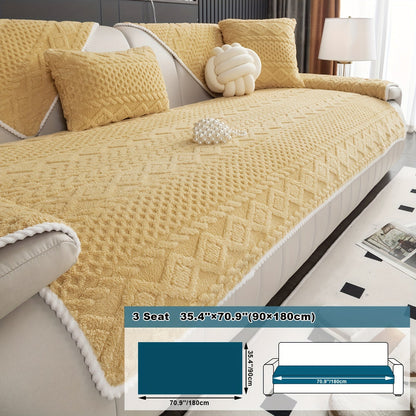Rynx | 1pc Sofa Slipcover - Pet Dog Friendly, Fuzzy Non-Slip, Breathable Sofa Cover for Bedroom, Office, Living Room Decor