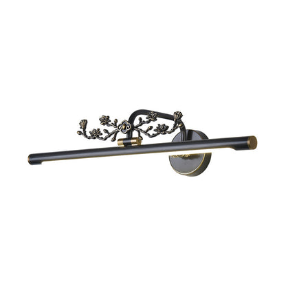 Rynx | Extended Vanity Lighting Traditional 14"/18"/23" W LED Metal Wall Lamp for Bathroom in Black/Antique Brass