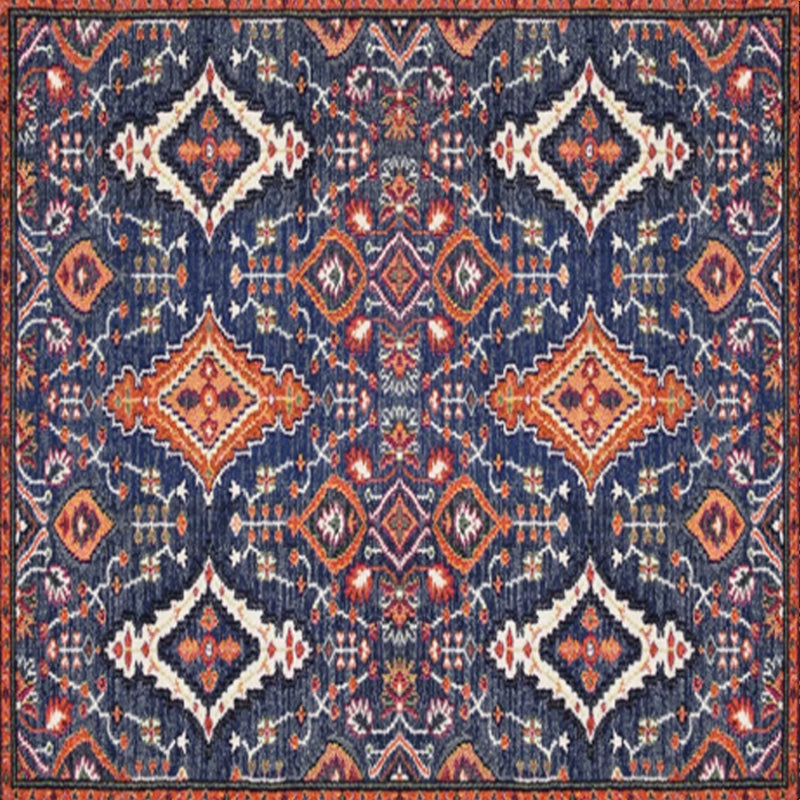Rynx | Shabby Chic Floral Area Rug Multicolor Persian Carpet Polypropylene Anti-Slip Backing Washable Pet-Friendly Rug for Foyer