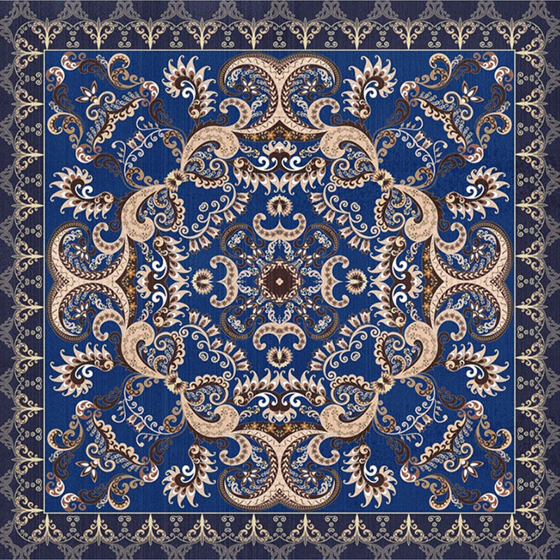Rynx | Shabby Chic Floral Area Rug Multicolor Persian Carpet Polypropylene Anti-Slip Backing Washable Pet-Friendly Rug for Foyer