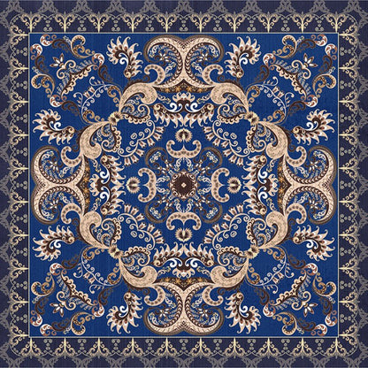 Rynx | Shabby Chic Floral Area Rug Multicolor Persian Carpet Polypropylene Anti-Slip Backing Washable Pet-Friendly Rug for Foyer
