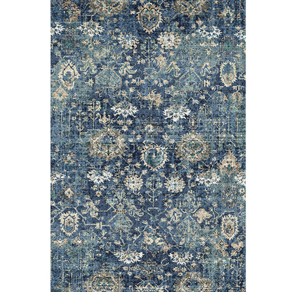 Rynx | Moroccan Style Print Carpet Multicolor Polyester Carpet Non-Slip Pet-Friendly Machine Washable Carpet for Living Room