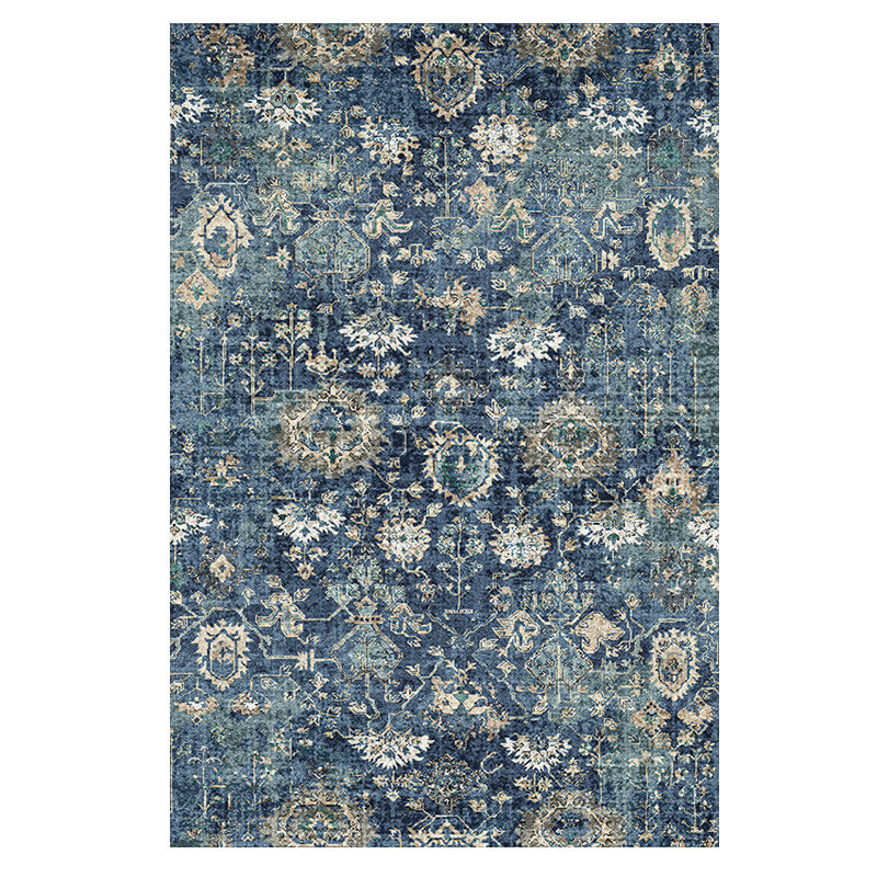 Rynx | Moroccan Style Print Carpet Multicolor Polyester Carpet Non-Slip Pet-Friendly Machine Washable Carpet for Living Room
