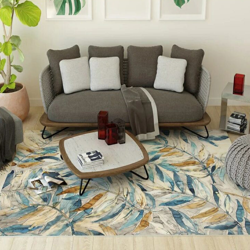 Rynx | Fashion Multi Color Geometric Rug Synthetics Nordic Area Carpet Pet Friendly Non-Slip Backing Machine Washable Rug for Lounge