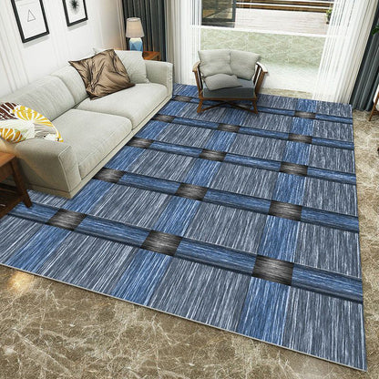 Rynx | Minimalist 3D Printing Geometry Rug Multi-Colored Polypropylene Rug Machine Washable Non-Slip Stain Resistant Area Rug for Home