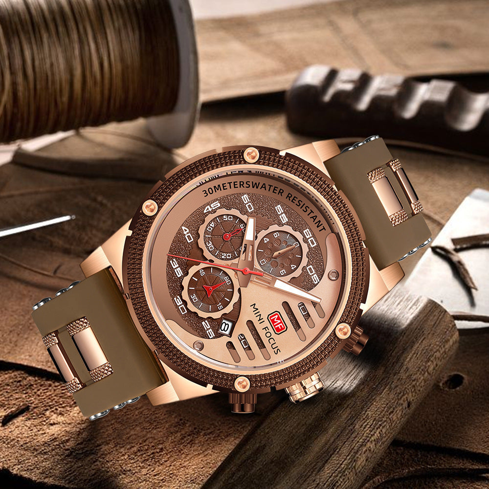 Rynx | Men's Multifunctional Waterproof Quartz Watch Luminous Sports Watch