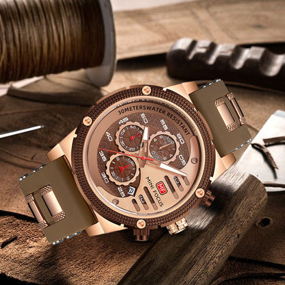 Rynx | Men's Multifunctional Waterproof Quartz Watch Luminous Sports Watch