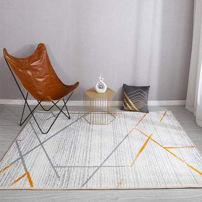 Rynx | Esthetic Watercolor Print Rug Multi-Color Modern Area Rug Polyester Washable Non-Slip Backing Stain Resistant Rug for Drawing Room