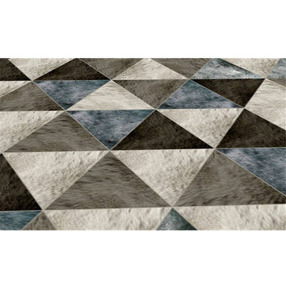 Rynx | Modern Home Decorative Rug Multi Colored Geometry Area Rug Polypropylene Washable Stain Resistant Non-Slip Backing Rug