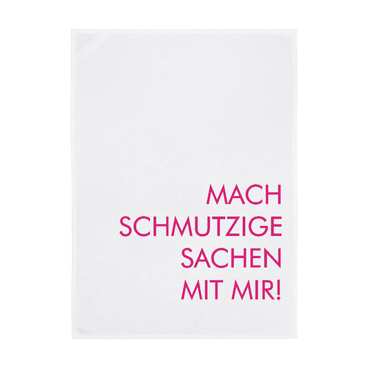 Rynx | Dish Towel White Do dirty things with me Neon Pink