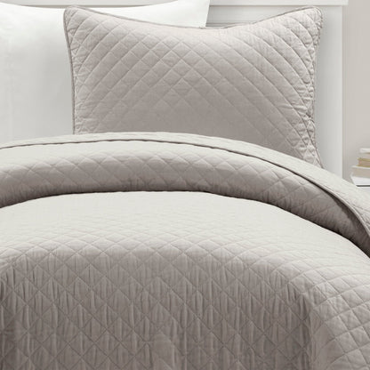 Rynx | Ava Diamond Plus Size Cotton Quilt Set