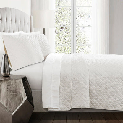 Rynx | Ava Diamond Plus Size Cotton Quilt Set