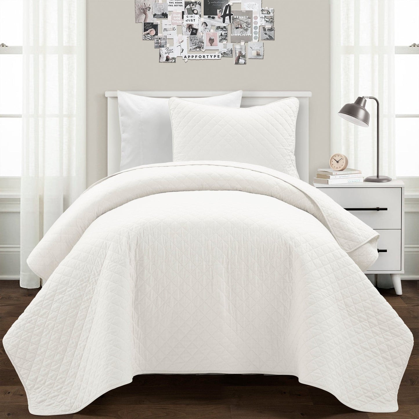 Rynx | Ava Diamond Plus Size Cotton Quilt Set
