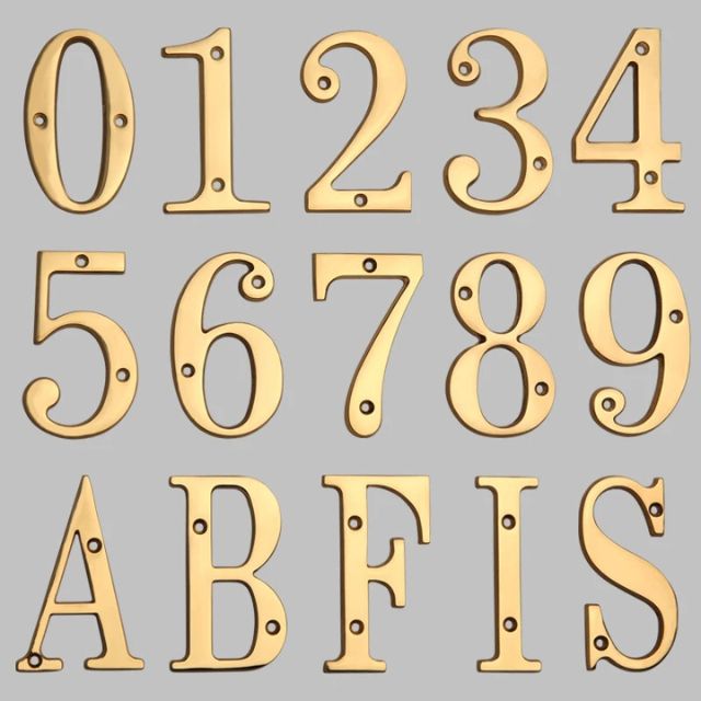 Rynx | Traditional house numbers made of solid brass