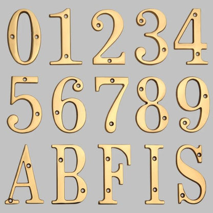Rynx | Traditional house numbers made of solid brass