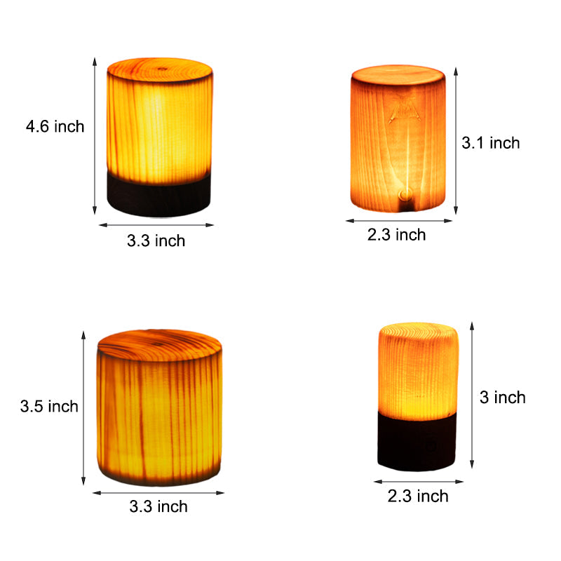 Rynx | LumiHout - LED Table Lamp with Battery and Touch Control