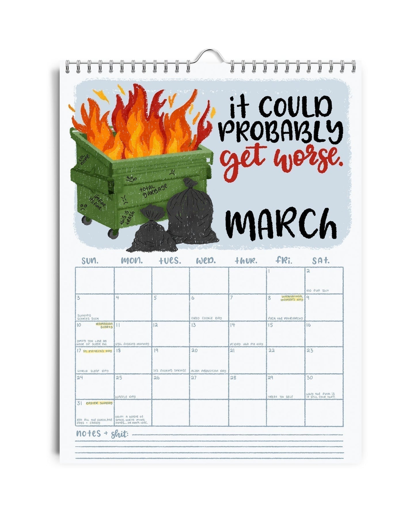 Rynx | CALENDAR FOR 2025 – DAMN IT AGAIN