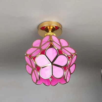 Rynx | Glass flower ceiling light - FloraGlow