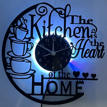 Rynx | Vinyl Record Wall Clock - Silent Clock for Living Room, Bedroom, and Kitchen