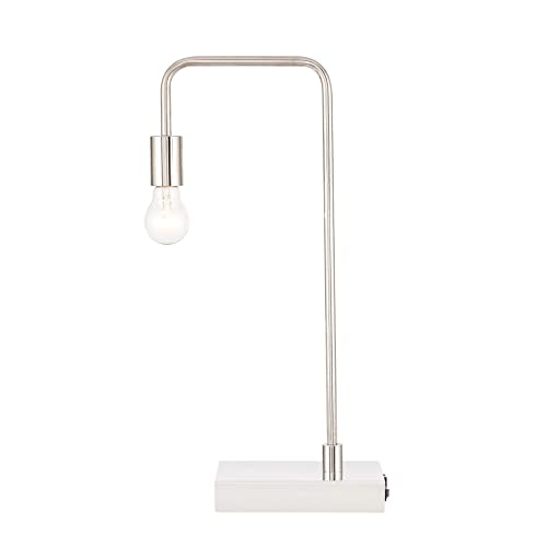 Rynx | Elegant Decor Marceline 1 Light Polished Nickel Table Lamp