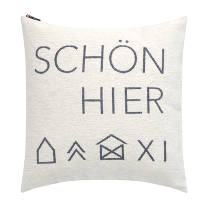 Rynx | Nordic Cushion Cover Beautiful here wool white 50 x 50 cm