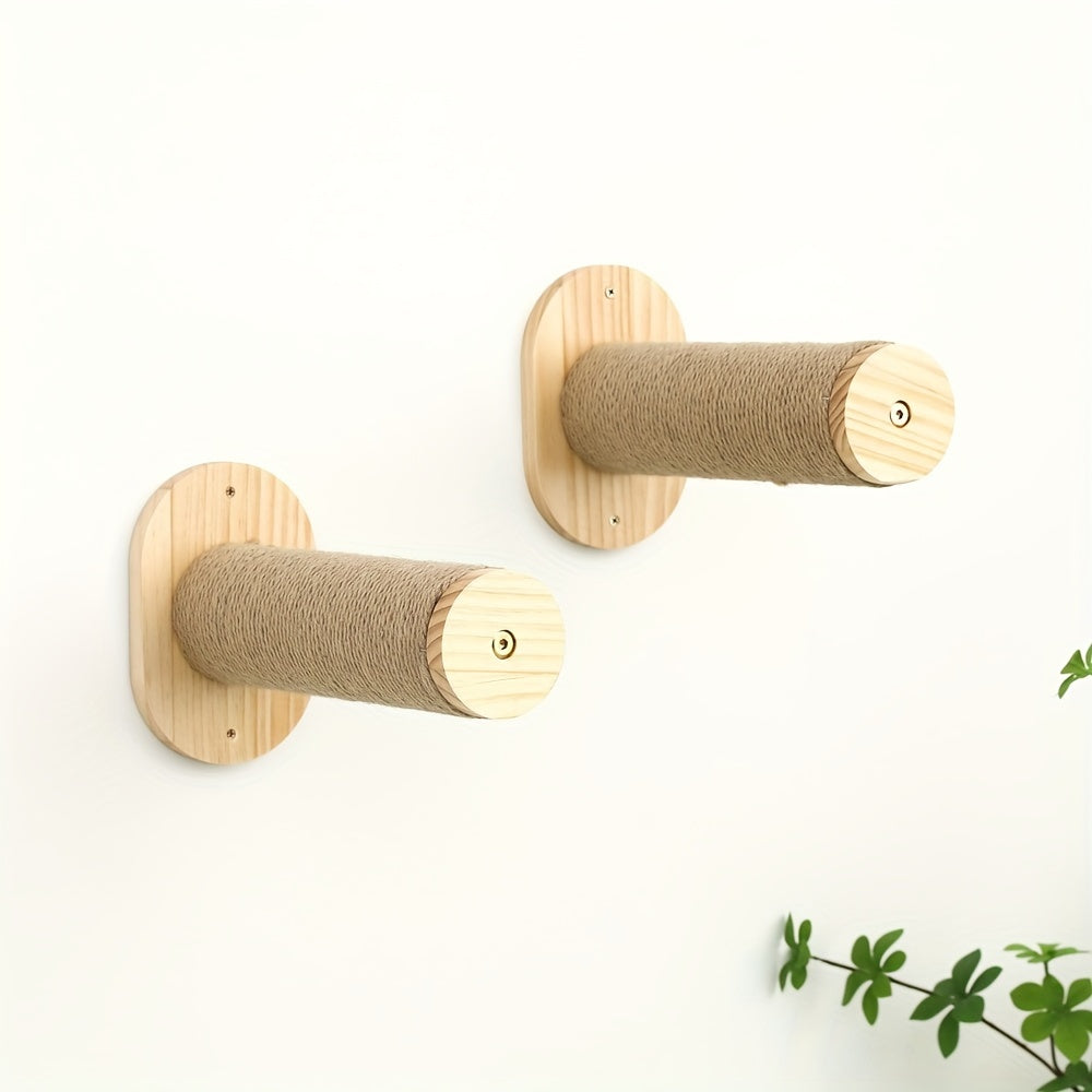 Rynx | CatClimb - Set with 2 Wood Cat Wall Ladders for Cats & Kittens