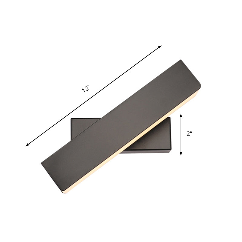 Rynx | Simple black/white linear LED wall outdoor light rotatable acrylic wall light in warm/white light