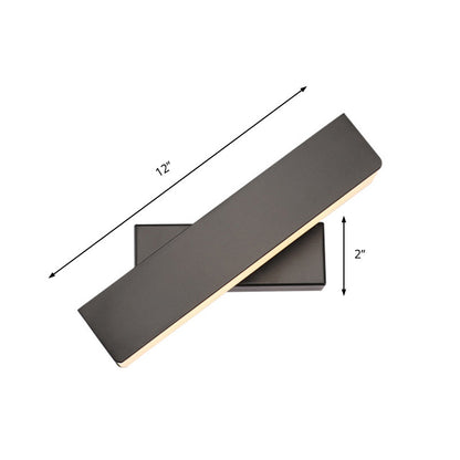 Rynx | Simple black/white linear LED wall outdoor light rotatable acrylic wall light in warm/white light