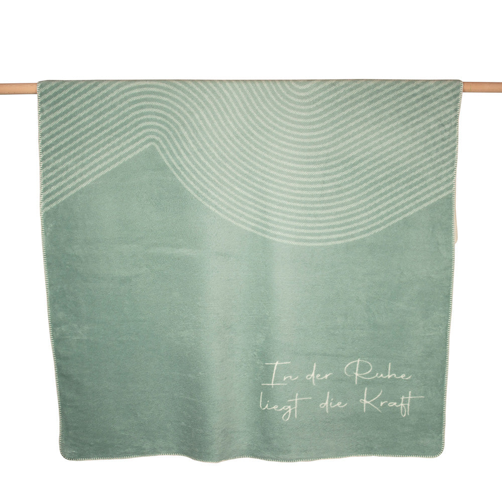 Rynx | Nordic Living Blanket In stillness lies strength sage green