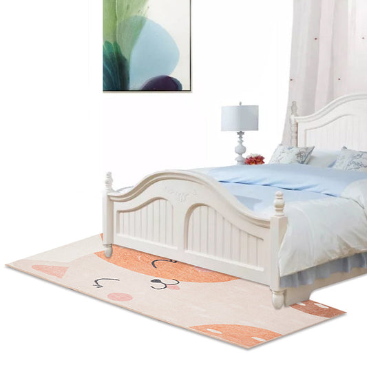 Rynx | Designer Kids Room Carpet Multicolor Cartoon Animal Pattern Carpet Cotton Blend Non-Slip Back Area Rug