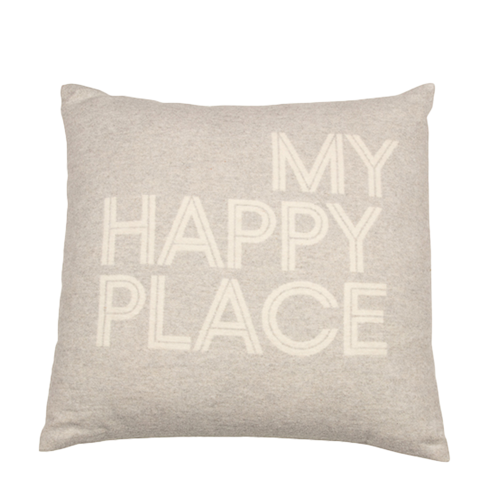 Rynx | Nordic Pillow Case My happy place beige 50 x 50 cm