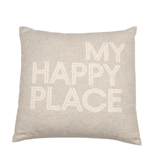 Rynx | Nordic Pillow Case My happy place beige 50 x 50 cm